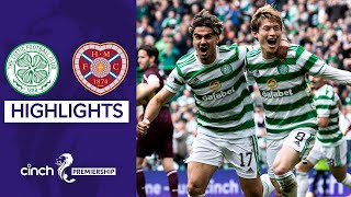 Celtic 41 Hearts  Celtic on Brink of Winning Premiership  cinch Premiership [upl. by Ylrae]