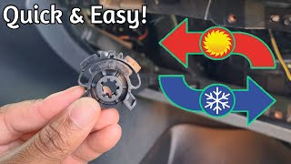 How To Replace Blend Door Actuator Gear  Jeep Grand Cherokee WK2 [upl. by Douville]