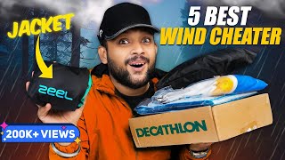 5 Best Wind CheaterBreaker Jackets For Men 🔥 Decathlon Wildcraft Zeel Haul 2023  ONE CHANCE [upl. by Anifur632]