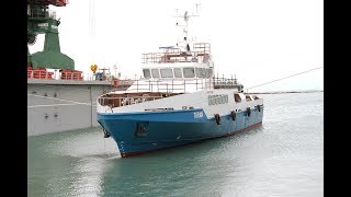 Crew Boat quotTuranquot launching [upl. by Fernandina]