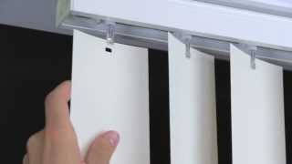 How to Remove and Install Vertical Blind Vanes [upl. by Dael]