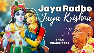 Jaya Radhe Jaya Krishna  Srila Prabhupada iskcon [upl. by Atil257]