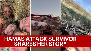 Survivor of October 7 Hamas attack recalls hiding in bush for 6 hours being rescue by strangers [upl. by Ahseit]