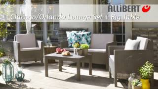 Allibert Chicago lounge set with big table Assembly video [upl. by Lacram640]