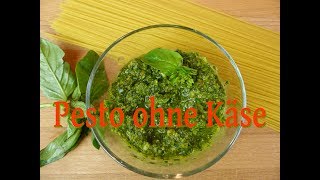 PESTO OHNE KÄSE  Basilikum  Minz  Pesto Rezept  schnell einfach  Pastasauce vegan [upl. by Retxab]