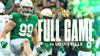 FULL GAME  Notre Dame Football vs No 15 Louisville 2024 [upl. by Nauqram175]