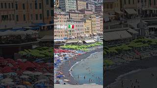 Beach Day in Beautiful Camogli 🌞🏖️  Enjoy the Stunning Ligurian Coast 🇮🇹✨ [upl. by Htebizile767]