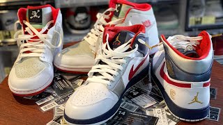 JORDAN 1 Battle “Hare” vs “Olympic” Kicks And Fits Day 76 of 366 [upl. by Eelyram]