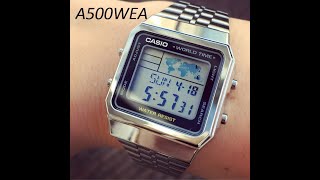 CASIO A500WEA1E A164WA1V КАРТА МИРА [upl. by Toland]