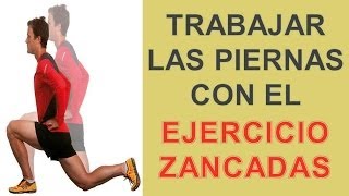 Ejercicio Para Piernas  Zancada Con Mancuernas [upl. by Cerallua232]