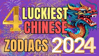 4 Luckiest Chinese Animal Zodiac Signs in 2024  Ziggy Natural [upl. by Ynnelg]