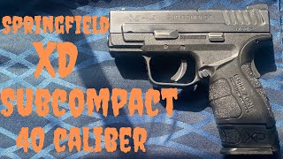 ‼️SPRINGFIELD XD subcompact mod 2 40 cal  review [upl. by Friedlander407]