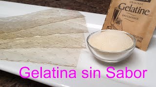 Gelatina sin Sabor  Cómo Funciona y Usos en Repostería │Club de Reposteria [upl. by Tildy]