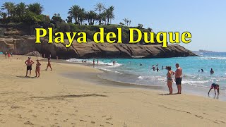 COSTA ADEJE TENERIFE PLAYA DEL DUQUE BEACH WALK [upl. by Notsur]