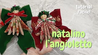 Angioletto di Natale realizzato con nastro animato  TUTORIAL [upl. by Colligan]