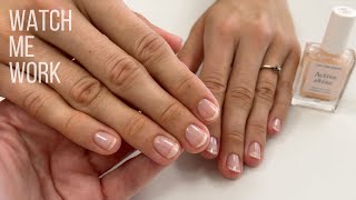 Problem nails with onycholysis Gentle Manicure with Manucurist Active Shine [upl. by Llertnac164]