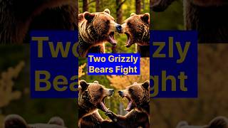 Grizzly Bear Fight at Katmai National Park shorts grizzlybear animals [upl. by Mobley]