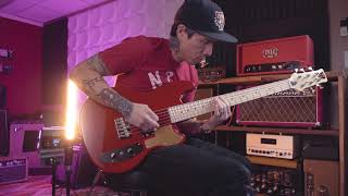 Eastwood Guitars Hooky Bass 6 PRO sixstring bass demo w RJ Ronquillo [upl. by Tnairb]