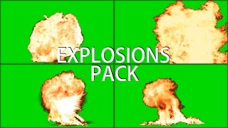 Explosions Mega Pack green screen [upl. by Enrobialc57]