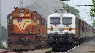 Powerful DOUBLE DIESEL Trains and Single ELECTRIC Trains at Full SPEED  Musical Track SOUNDs  I R [upl. by Jordanson]