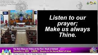 December 6 2024 600PM Rosary and Holy Mass on Friday of the First Week in the Season of Advent [upl. by Bondon]