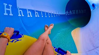 The Reload Rapids Water Slide at Island H2O Waterpark USA [upl. by Neukam625]