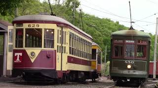 Members Day at the Shore Line Trolley Museum in Branford CT 51824 [upl. by Nnaed897]