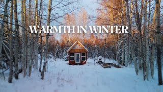 Wood Stove Installation  Tiny Cabin  Alaska [upl. by Dina]