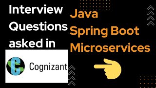 Real Congizant Interview Questions on java Spring boot Hibernate Microservice [upl. by Aital]