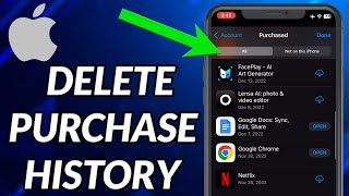 How To Delete Purchase History On iPhone App Store [upl. by Kruse]