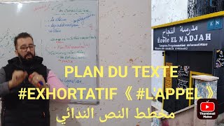 Plan du texte exhortatif《 Lappel 》 مخطط النص الندائي 😍😍 [upl. by Inotna]