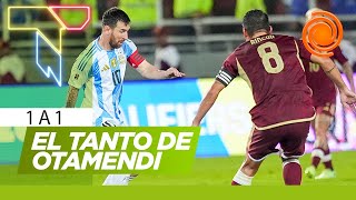 Argentina empató con Venezuela por Eliminatorias  LOS GOLES Y la palabra de MESSI [upl. by Needan]