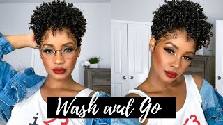 3 easy steps for a moisturizing Wash and go  DRY natural hair [upl. by Gnot]