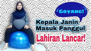 12 Gerakan Senam Ibu Hamil Menggunakan GymBall  Induksi Alami Di Atas 36 Weeks [upl. by Assiral]