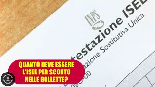 Sconto sulle bollette  quanto deve essere lISEE [upl. by Spielman68]