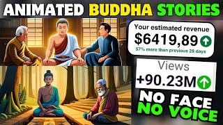 Create A Faceless Animated Buddha Stories Channel Using Free AI Tools [upl. by Kincaid]