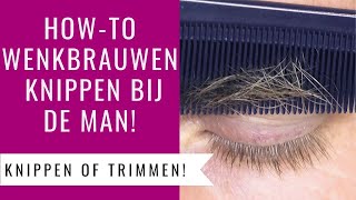 WENKBRAUWEN KNIPPEN BIJ DE MAN  TUTORIAL  Dazzling Beauty [upl. by Viddah]