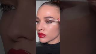 Look sencillo y elegante viral fyp tutorial makeup beauty eyemakeup cotton hacks glitter [upl. by Belamy]