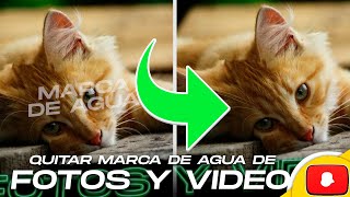 COMO ELIMINAR MARCAS DE AGUA DE IMAGENES Y VIDEOS MUY FACÍL ALEXIUS TV [upl. by Annoed]