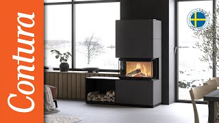 Fireplace Contura i51  Updated design and performance  Contura stoves [upl. by Adnarahs969]