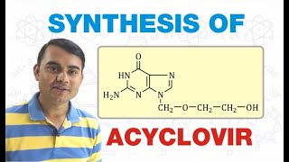 SYNTHESIS OF ACYCLOVIR  MEDICINAL CHEMISTRY  GPAT  BPharm 6th SEMESTER [upl. by Mercy]