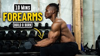 10 Minute Dumbbell Forearms Finisher Workout  Build Muscle amp Burn Fat 20 [upl. by Norvell]