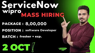 servicenow wipro micron  Hiring fresher and experienced  Job for fresher  2023 2024 2025 batch [upl. by Ycnuahc]