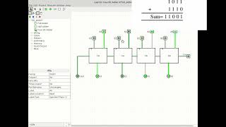 4Bit Binary Adder Simulation Using Logisim  Digital Logic Tutorial [upl. by Rather]