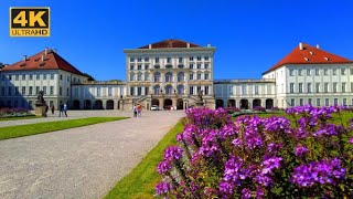 Nymphenburg Palace Gardens in Munich Walking tour in 4K GermanySchlosspark Nymphenburg in München [upl. by Pruchno]