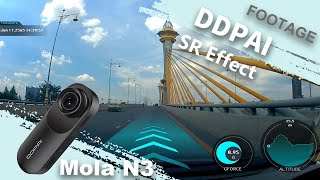 DDPAI Footage  SR Effect Recorded by Mola N3 Dash Cam [upl. by Nidya]