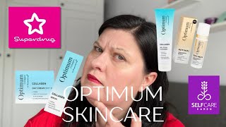 Superdrug Optimum skincare range 💜 my honest review 💜 Selfcare Karen [upl. by Demb]