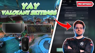 NEW Yay Valorant Settings  Setup 2022 [upl. by Atinahc]