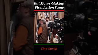 Kill Movie Making Of First Action Scene kill moviemaking ytshorts [upl. by Htebsle]