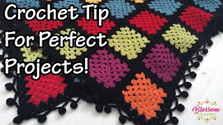 How To Do Invisible joins for granny squares amp circles [upl. by Johm375]